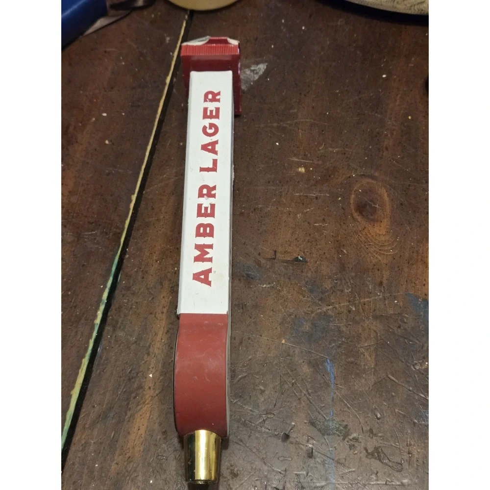 Four Sixes Grit & Glory Amber Lager Beer Tap Handle Red Barn Top Texas